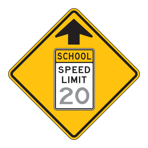 SCHOOL SPEED LIMIT Ahead Sign S4-5