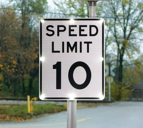 BlinkerSign® Flashing LED SPEED LIMIT Sign R2-1