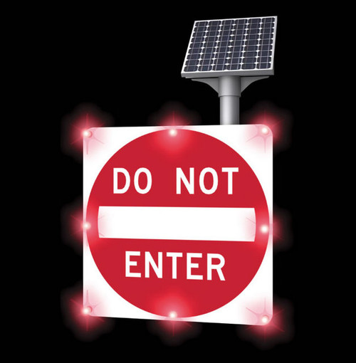 BlinkerSign® Flashing LED DO NOT ENTER Sign R5-1