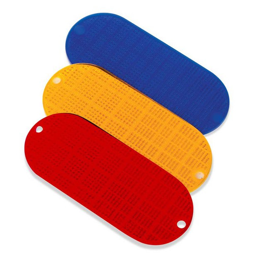 Oblong Adhesive Backed Reflectors