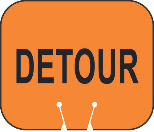Cone and Delineator Detour Sign