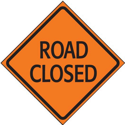 Roll-up Signface ROAD CLOSED Sign