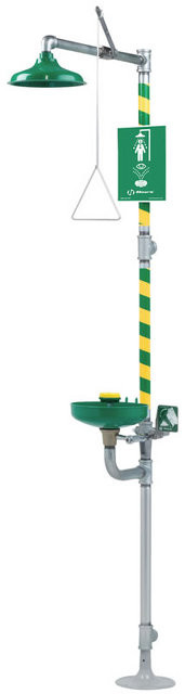 Combination Shower and Eye Wash Station