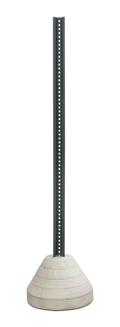 110 lb. Fly Ash and Concrete Base with 6' Post