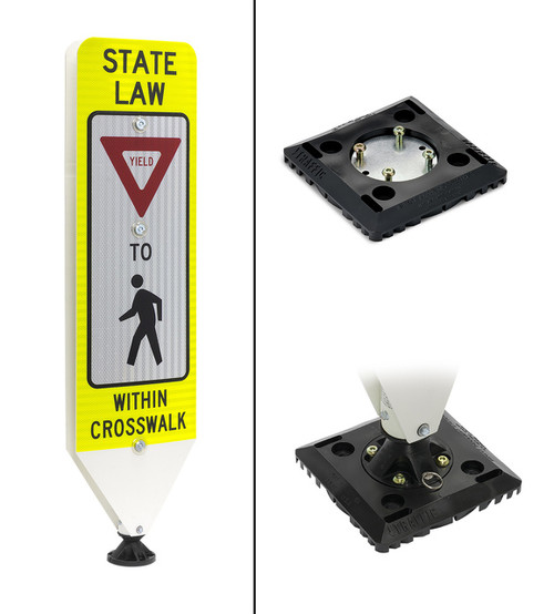 In-Street Pedestrian Crosswalk Signs