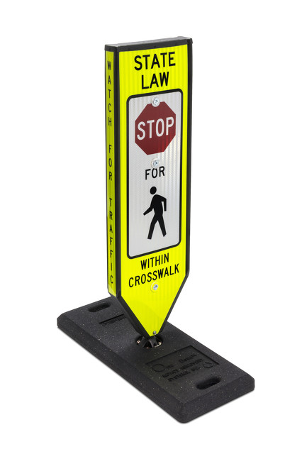 Omni-Ped® 4-Sided Pedestrian Messaging Center