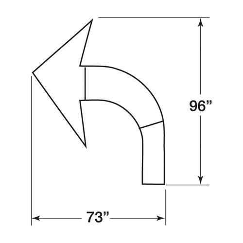 3M™ Stamark™ 380I ES Left curve arrow