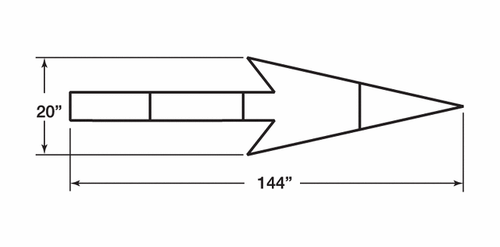 3M™ Stamark™ 380I ES Elongated straight arrow