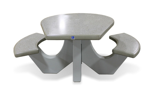 Wausau® ADA Polished Concrete Table