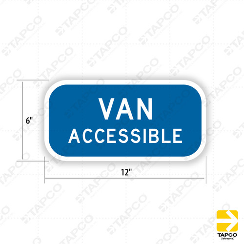 VAN ACCESSIBLE Plaque R7-8b