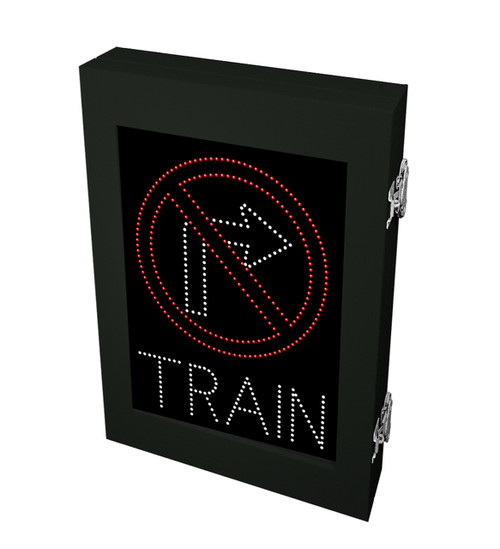 "No Right Turn" | "Train" LED Blank-out Sign