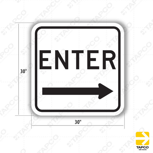 ENTER with Right Arrow Sign D-11R
