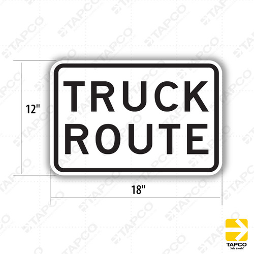 TRUCK ROUTE Sign R14-1