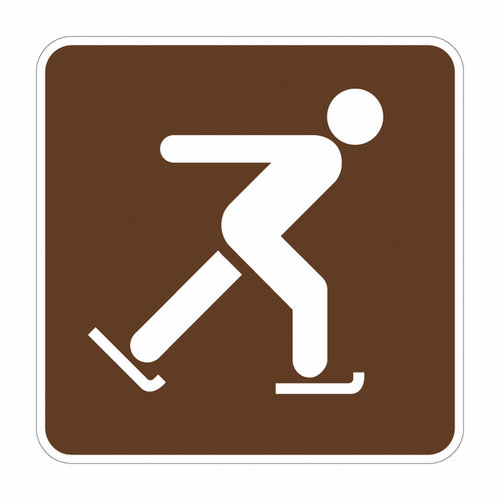 Ice Skating (Symbol) Sign RS-050