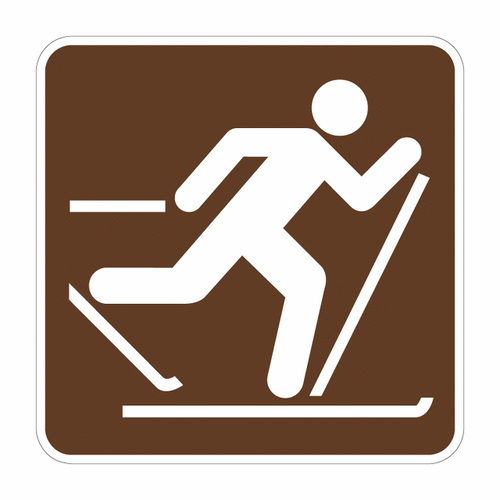 Cross Country Skiing (Symbol) Sign RS-046