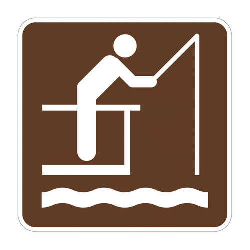 Fishing Pier (Symbol) Sign RS-119