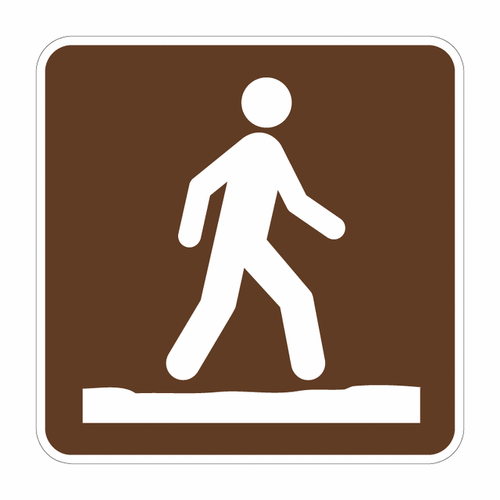Stay on Trail (Symbol) Sign RS-123