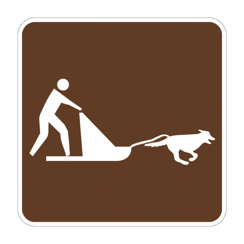 Dog Sledding (Symbol) Sign RS-143