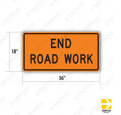 END ROAD WORK Sign G20-2
