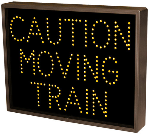 TCL Direct-view LED Sign "Caution Moving Train"
