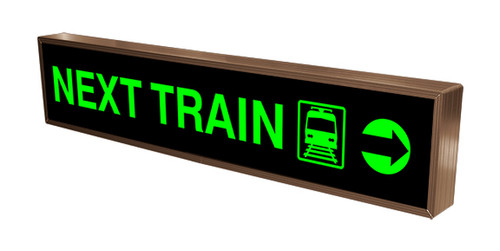 TCL Direct-view LED Sign "Next Train" with Symbol and Right Arrow