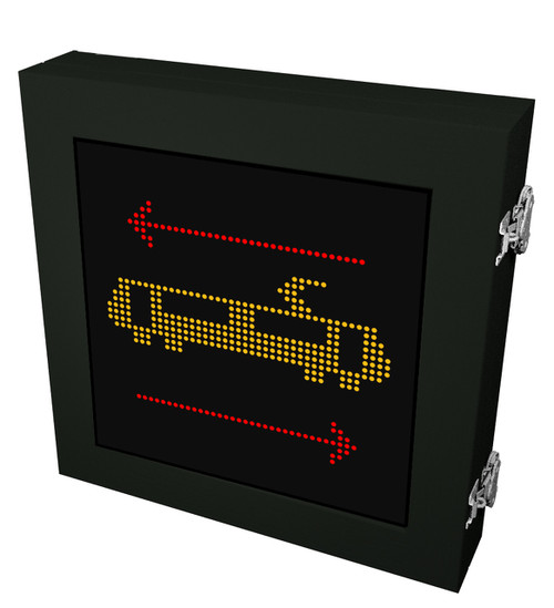 TCL Direct-view LED Sign (Light-Rail Symbol with Left and Right Arrows)