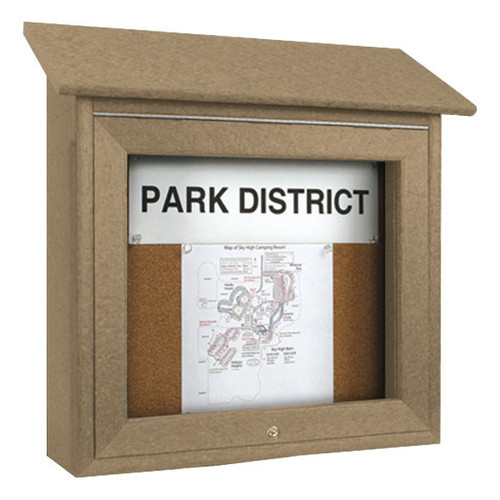 Mini Enclosed Cork Message Center