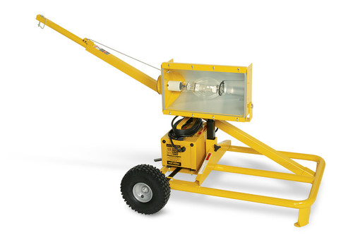 1000W Portable Light Tower with Mast Crank Winch
