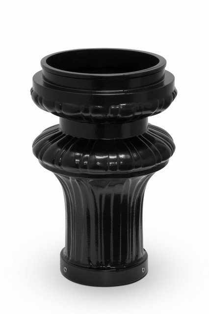 #95 Black Capital for 4" Pole