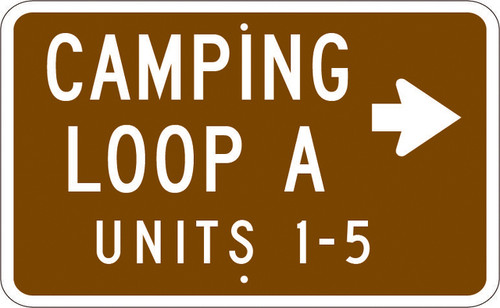 National Recreation Area Sign (Camping Loop A)