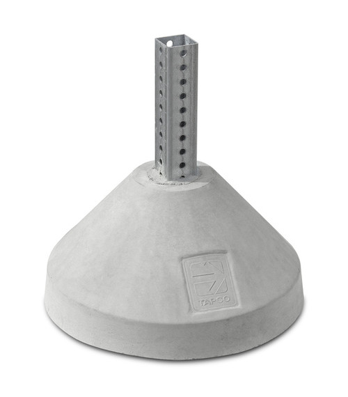 TAPCO® 125 lb Concrete Base with 18" Nesting Sleeve (Accepts 2" Square Post)