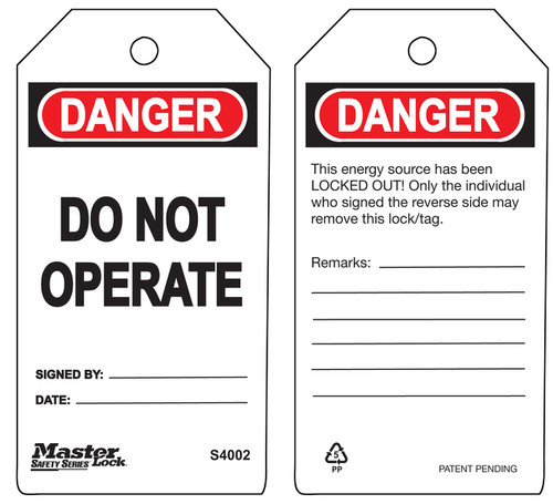 Safety Tag