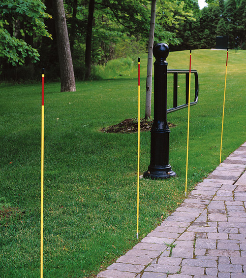 4' Yellow Rod with Reflective Band