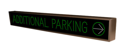 TCL Direct-view LED Sign "ADDITIONAL PARKING" with Circle Right Arrow
