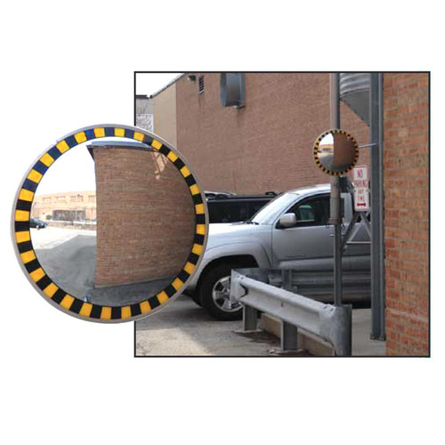 Safety Border Caution Mirror for Outdoor Use
