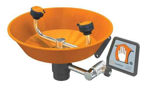 Wall Mounted Eyewash with Plastic Bowl