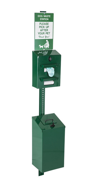 Post Mounted Dog Waste Container