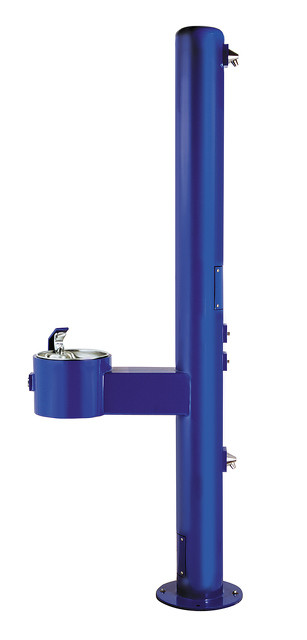 Metal Outdoor Shower with Drinking Fountain