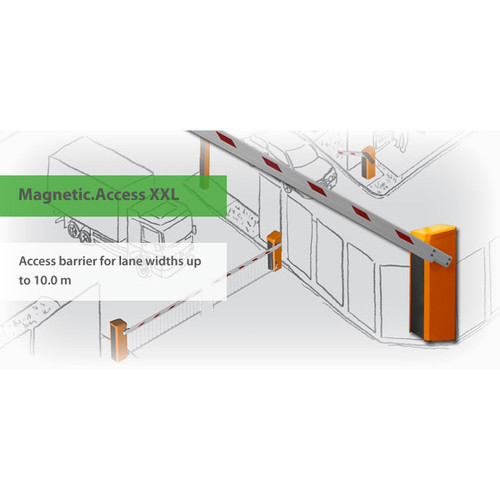 33' MicroDrive Barrier Gate,  with White Housing (Requires Pendulum Support)