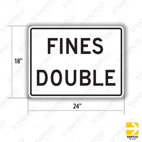 Fines Double Sign R2-6aP