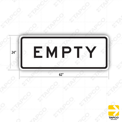 SR10-1 (CA) EMPTY Sign