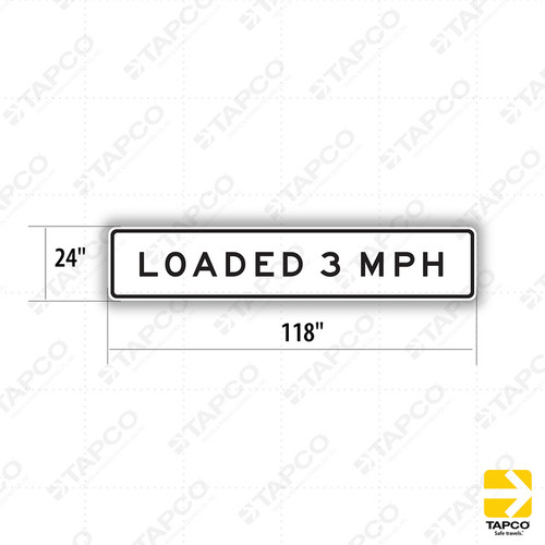 SR12-1 (CA) LOADED 3 MPH Sign