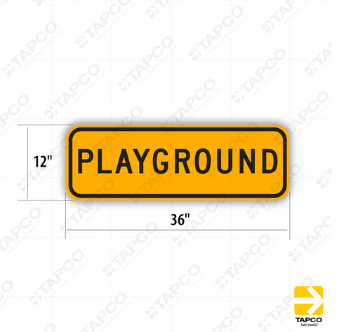 SW49 (CA) PLAYGROUND Sign