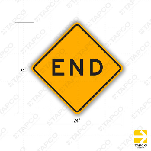W31 (CA) END Sign
