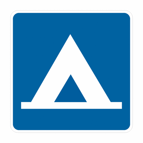 D9-3 CAMPING (symbol) Sign