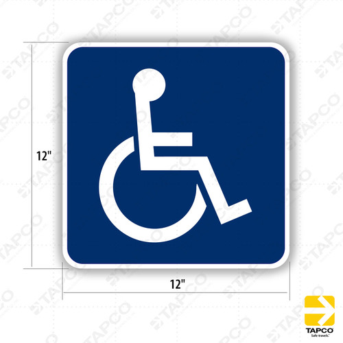 D9-6 HANDICAPPED (symbol) Sign