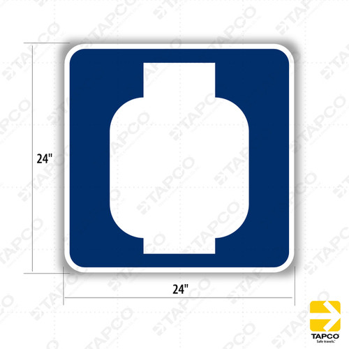 D9-15 PROPANE GAS (symbol) Sign