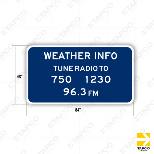 D12-1 WEATHER INFORMATION Sign