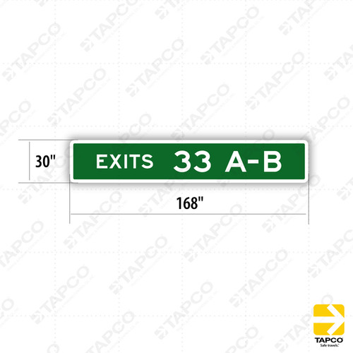 E1-5P EXIT NUMBER PLAQUE