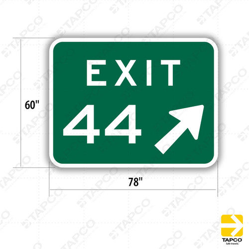 E5-1a EXIT GORE NUMBER Sign